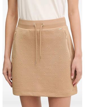 Guess Textured Mini Skirt - Natural