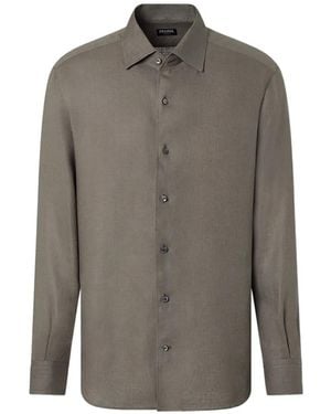 ZEGNA Oasi Lino Shirt - Grey