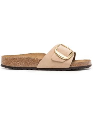 Birkenstock Madrid Buckled Leather Sandals - White