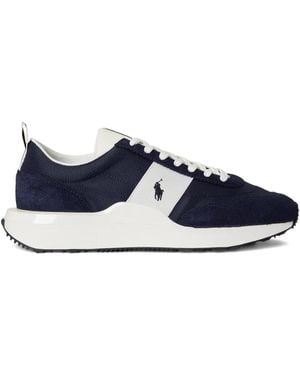 Polo Ralph Lauren Baskets Train 89 À Rayures - Blue