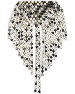 Isabel Marant Faye Crystal-Embellished Brooch - White