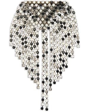 Isabel Marant Faye クリスタルブローチ - ホワイト