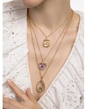 Loquet London Nova Teardrop Locket Necklace - Natural