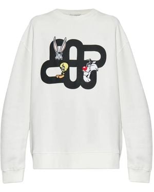 Munthe X Looney Tunes Linki Bugs Bunny Tweety Sylvestre Sweatshirt - White