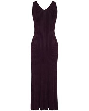 Adam Lippes Twyla Midi Dress - Purple