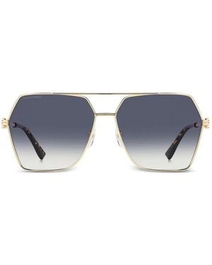 DSquared² Sonnenbrille Mit Geometrischem Gestell - Blau