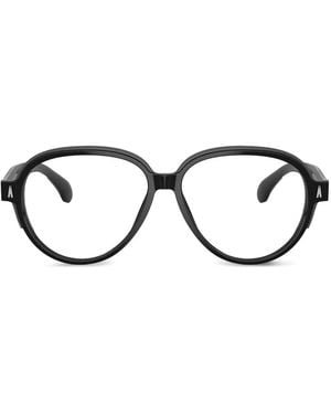 Moncler Round-Frame Glasses - Black
