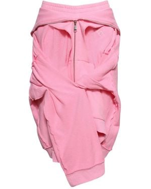 Natasha Zinko Midirock mit Kapuze - Pink