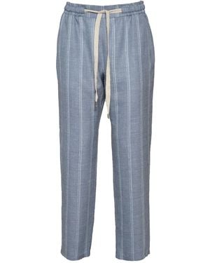 Barba Napoli Pantalones a rayas - Azul
