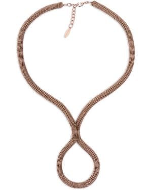 Brunello Cucinelli Beaded-Detailing Necklace - Metallic