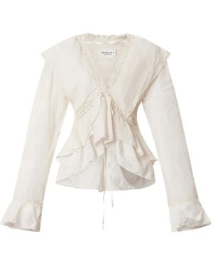 Isabel Marant Damienne Ruffled Blouse - White