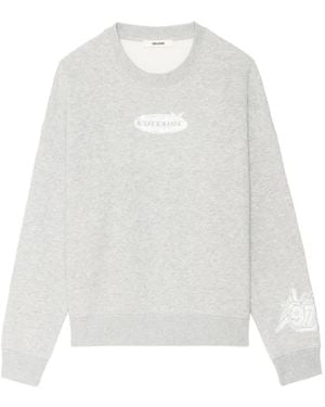 Zadig & Voltaire Mira Pmo Motocross Strass - White