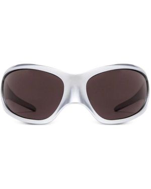 Balenciaga Skin Xxl Cat-Eye Sunglasses - Brown