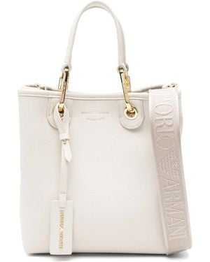 Emporio Armani Polyurethane Shopping Bag - White