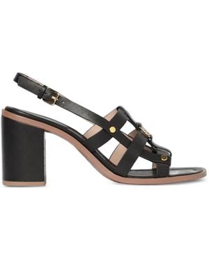 Coccinelle Leahter Heeled Sandals - White