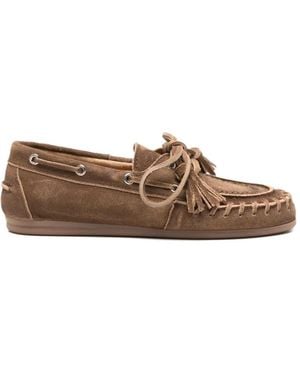 POSA Tassel-Tie Loafers - Brown