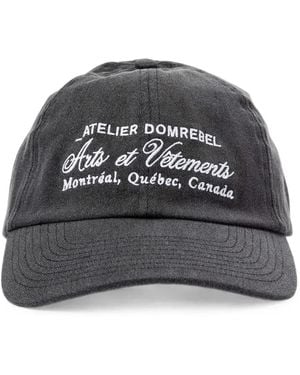 DOMREBEL Arts Vetements Embroidered Cap - Black