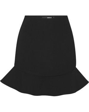 ROTATE BIRGER CHRISTENSEN Ruffle Mini Skirt - Black