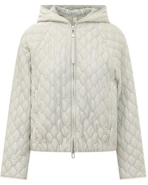 DUNO Quilted Hooded Jacket - White