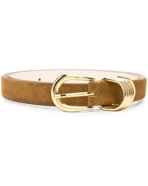 DEHANCHE Hollyhock Suede Belt - Metallic
