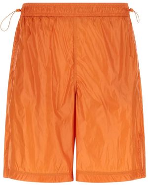 Laminar Drawstring Shorts - Orange