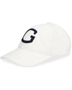 GANT Logo-Patch Cap - White