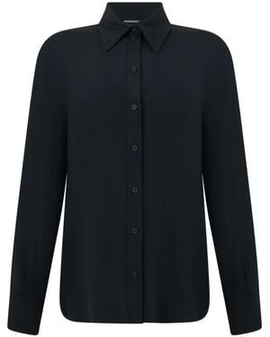 Alberta Ferretti Button-Up Long-Sleeved Shirt - Blue