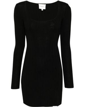 Reformation Gestricktes Nicole Kleid - Schwarz