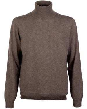 Malo Stefano Roll-Neck Sweater - Brown