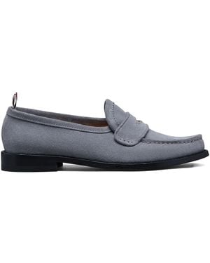 Thom Browne スエード ペニーローファー - グレー