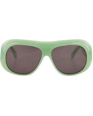 Palm Angels Occhiali Da Sole Oversize - Verde
