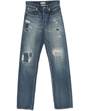 JW Anderson Distressed-Effect Patchwork Jeans - Blue