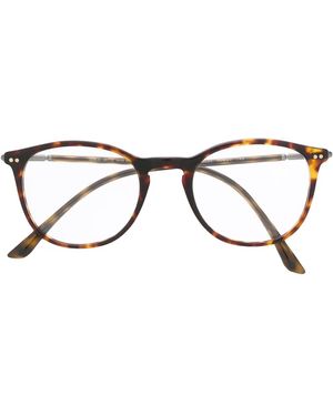 Giorgio Armani Bril Met Hoekig Montuur - Bruin