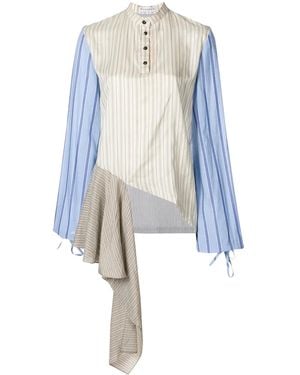 JW Anderson Asymmetric Ruffle Blouse - Blue