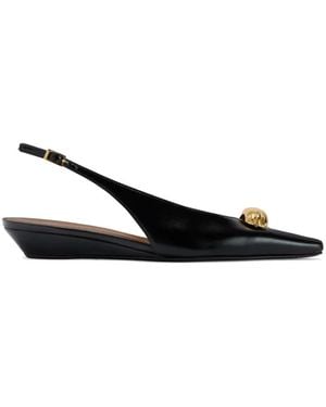 Giuseppe Zanotti Bailarinas Virginia Con Tira En La Parte Posterior - Negro