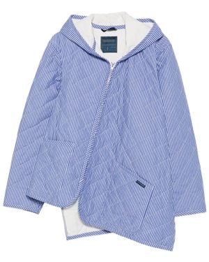Comme des Garçons Striped Quilted Jacket - Blue
