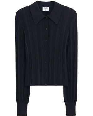 Filippa K Cardigan Braid Knit - Blu