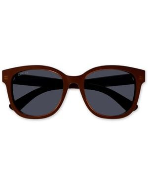 Gucci Logo Square Sunglasses - Black