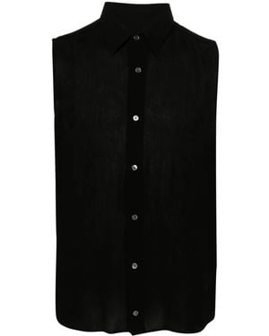Ami Paris Ami-De-Coeur-Motif Shirt - Black