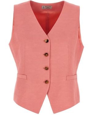 Alberto Biani Buttoned Vest - Pink