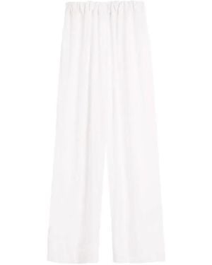 Bondi Born Cremona Elastic-Waistband Beach Pants - White