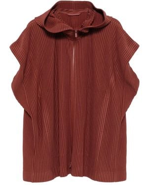 Homme Plissé Issey Miyake August ノースリーブ ジャケット - レッド