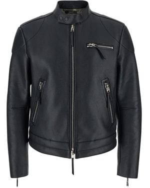 Tom Ford Leather Jacket - Black