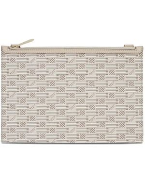 Moreau Saint Multiple Monogram-Pattern Clutch Bag - Grey
