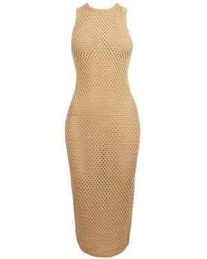 Kith Robe Mi-Longue Lyra En Crochet - White