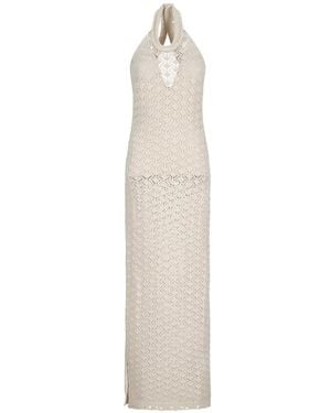 Blumarine Halterneck Dress - White