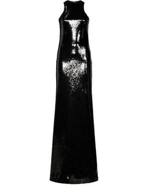 Monot Abendkleid mit Pailletten - Schwarz