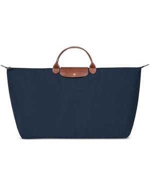 Longchamp Extra Large Le Pliage Holdall Bag - Blue