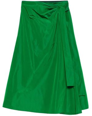 Aspesi Falda con diseño cruzado - Verde