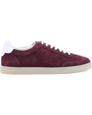 Brunello Cucinelli Suede Leather Sneakers - Purple